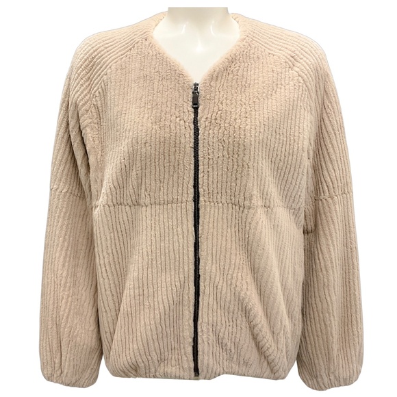 FLEURETTE Jackets & Blazers - FLEURETTE VAGUE RABBIT FUR FULL ZIP JACKET